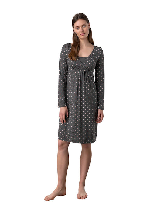 Vamp Winter Women's Nightdress Gray