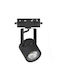 Inlight T00600 Μονό Σποτ με Ντουί GU10 σε Μαύρο Χρώμα