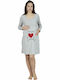 Happy People Nightgown Maternity & Nursing Gray