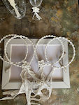 Boho pearl wedding wreaths