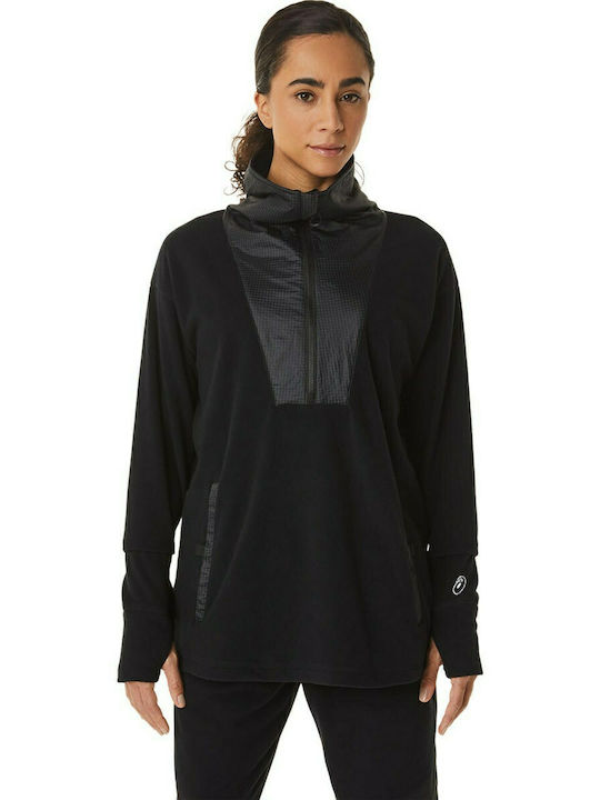 ASICS Women's Athletic Blouse Long Sleeve Black