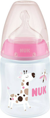 Nuk Plastikflasche First Choice Plus Gegen Koliken mit Silikonsauger für 0-6 Monate Pink Lama 150ml 1Stück 10.743.889