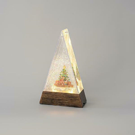 Christmas Snowball Illuminated with Trees 15x7x25.3cm