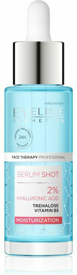 Eveline Shot 2% Hyaluronic Acid Anti-Aging Face Serum with Hyaluronic Acid & Panthenol 30ml