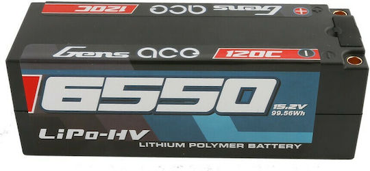 Gens Ace HardCase Baterie Li-Po 15.2V 6550mAh 120C 4S Pentru Vehicul RC