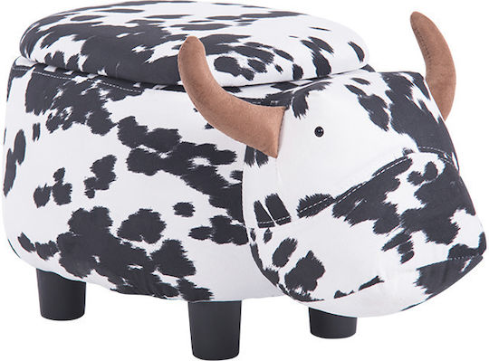 Детска Табуретка Cow Черен 78x33x34см