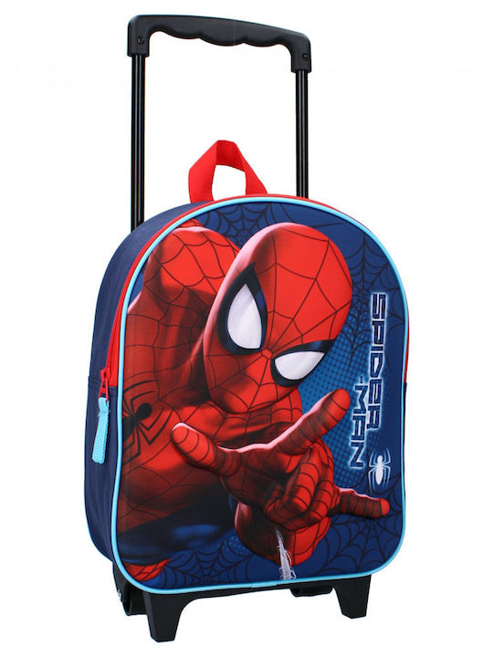 Spiderman Schulranzen Trolley Kindergarten Rot