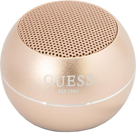 Guess Ηχείο Bluetooth 3W με Διάρκεια Μπαταρίας έως 4 ώρες Χρυσό GUWSALGED