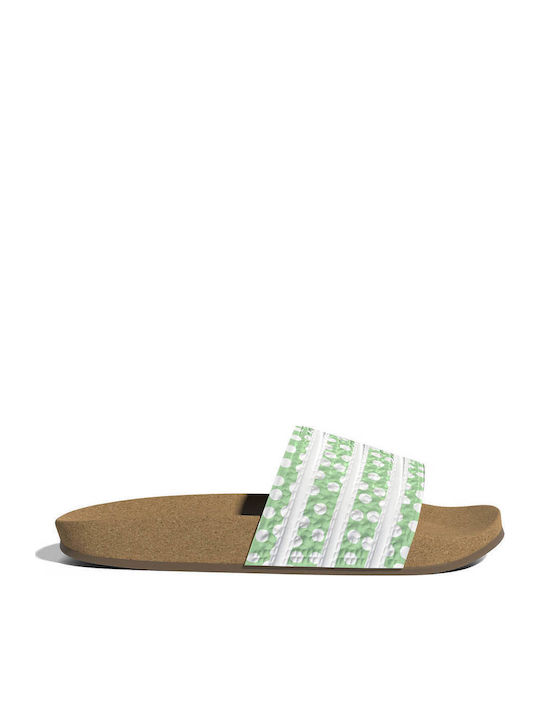 adidas Adilette Slides Glory Mint / Cloud White...