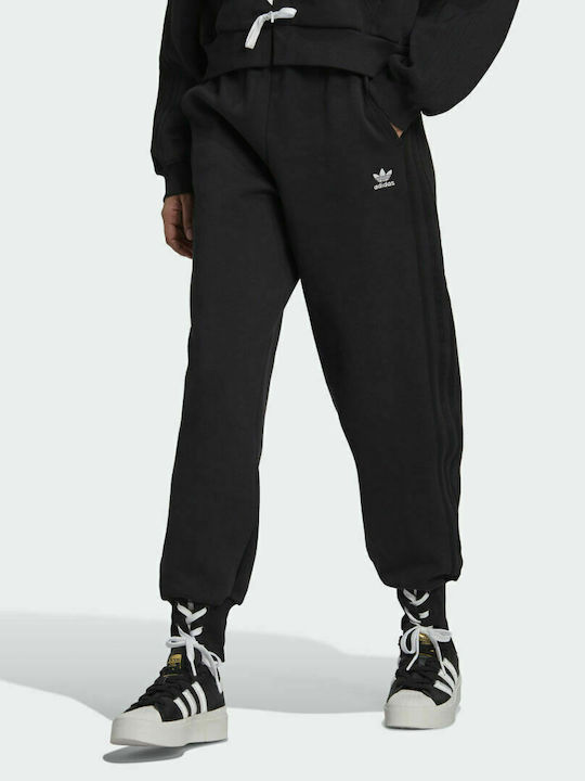 Adidas Always Original Ψηλόμεσο Παντελόνι Γυναικείας Φόρμας με Λάστιχο Μαύρο