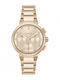 Boss One Women's Watch with Pink Gold Metal Bracelet
