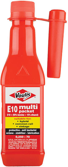 Voulis E10 Multi Packet Πρόσθετο Βελτιωτικό Καυσίμου Αυτοκινήτου 250ml