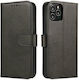 Hurtel Magnet Wallet Piele artificială Negru (Poco X4 Pro 5G)