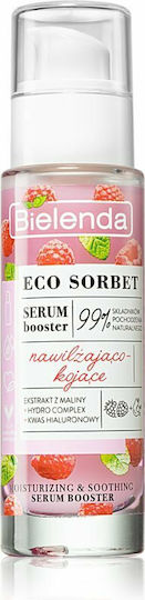 Bielenda Eco Sorbet Малина Успокояващ и Хидратиращ Бустер за Лице с Хиалуронова Киселина 30мл