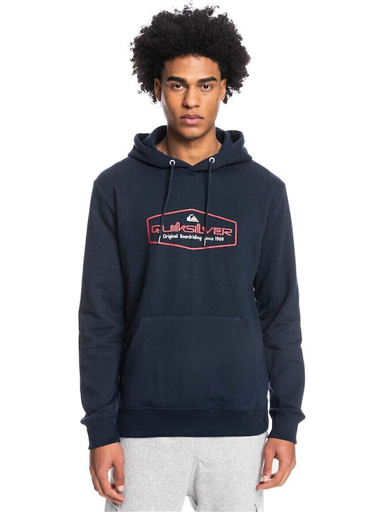 Quiksilver Omni Lockup Φούτερ με Κουκούλα Navy ...