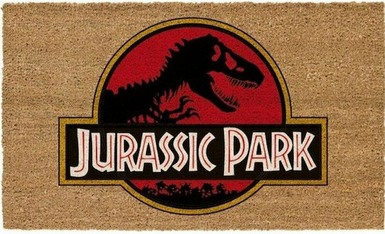 Sd Toys Πατάκι Εισόδου από Κοκοφοίνικα Jurassic Park Logo Μπεζ 40x60εκ. SDTUNI25368 Μπεζ
