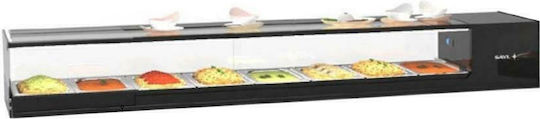Sayl Barcelona Maintenance Surface Tabletop with Capacity 8x1/3 GN 168x38x22.5cm VTLG8