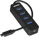 Unitek USB Хъб 4 Порта USB 3.0 с USB-C Връзка