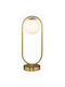 Inlight Table Decorative Lamp with Socket for Bulb G9 Gold