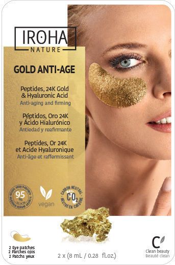 Iroha Nature Gold Foil Patches Ματιών για Σύσφιξη Με Νιασιναμίδη 2 τμχ x 8ml