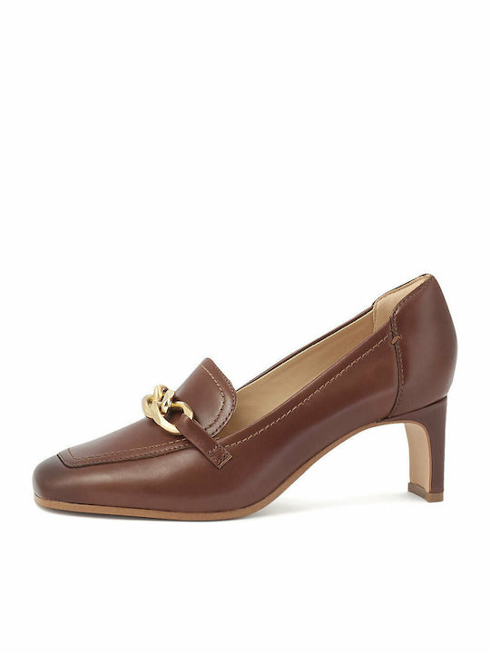 Clarks Seren 55 Δερμάτινες Γόβες Καφέ