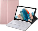 10.5 X200 X205 Flip Cover cu Tastatură Engleză SUA Rose Gold (Galaxy Tab A8) EDA002767901C