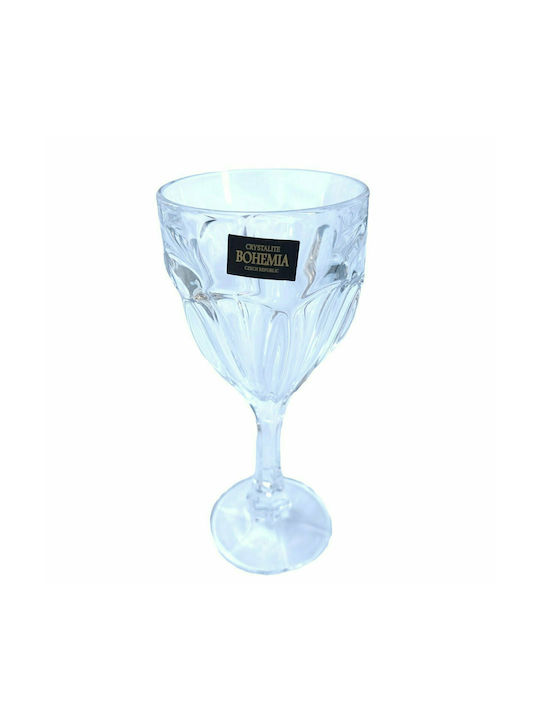 Bohemia Crystal Wine Glasses Τransparent 6pcs