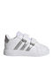 Grand Court 2.0 CF I Kids Sneakers with Hoop & Loop Closure Cloud White / Matte Silver