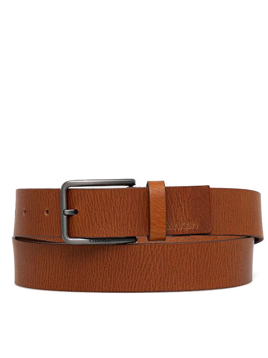 Calvin Klein Men's Belt Leather Brown