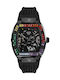 Philipp Plein The Skeleton Men's Watch 44mm Automatic with Black Rubber Strap