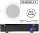 Adastra 4*EC36V+US60 Σετ Ηχεία Εγκαταστάσεων 60W Μαύρα 300.077UK