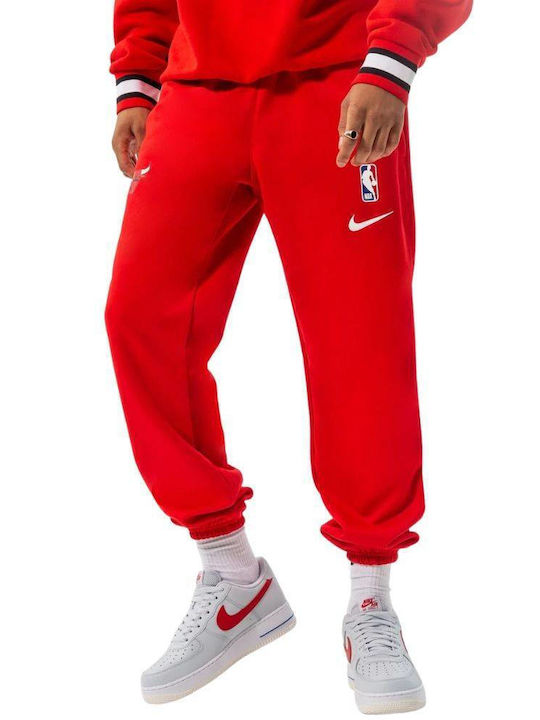 Nike CHI M NK DF SPOTLIGHT PNT Παντελόνι Φόρμας Dri-Fit με Λάστιχο Κόκκινο