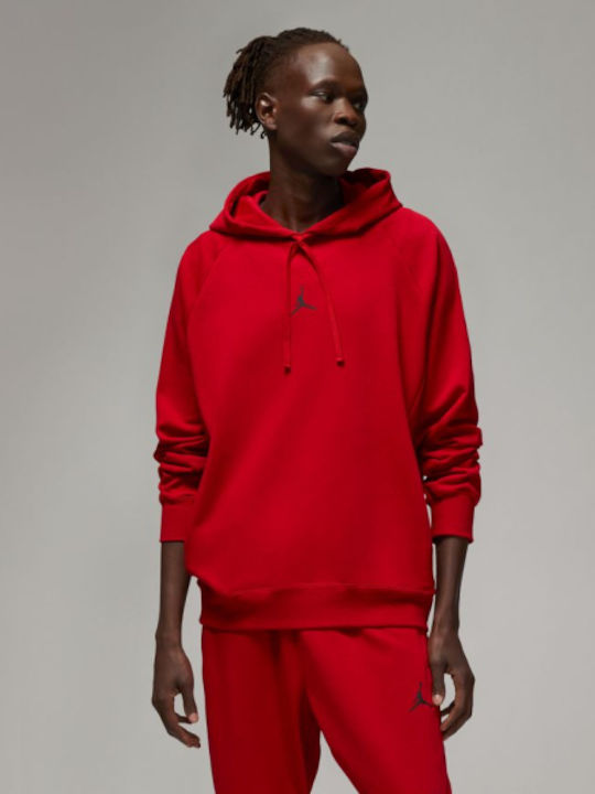 Jordan Dri-Fit Φούτερ με Κουκούλα Κόκκινο