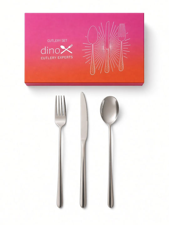Dinox Faro Cutlery Set Silver 24pcs
