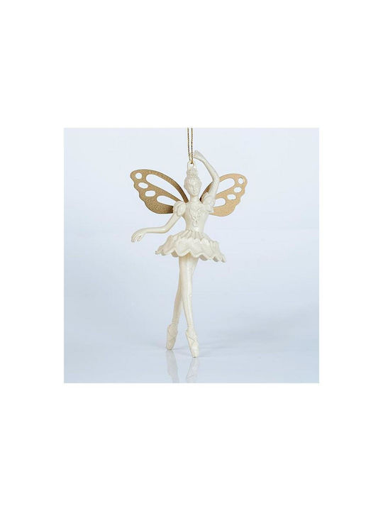 Eurolamp Christmas Αcrilyc Fairy Ornament Beige 15.7x9.7cm