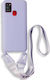 Bodycell Back Cover Silicone with Strap Purple (Galaxy A31)