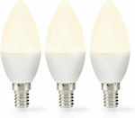 Nedis LED Bulbs for Socket E14 Warm White 470lm 3pcs