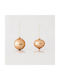 Ornament suspendat Glob De sticlă Rose Gold 10buc Set 4buc
