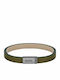 Boss Men's Leather Identity Bracelet 19cm
