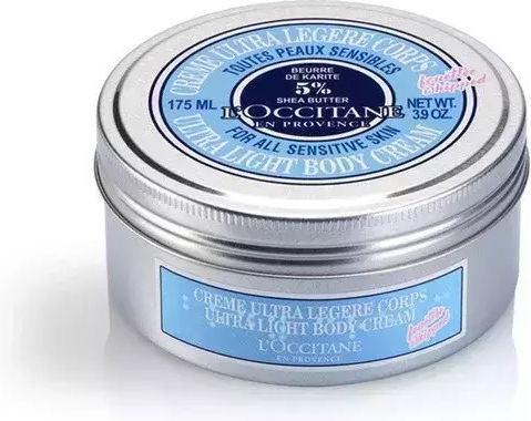 L'Occitane Shea Ultra Light Feuchtigkeitsspendende Creme Körperpflege für Alle Hauttypen 175ml