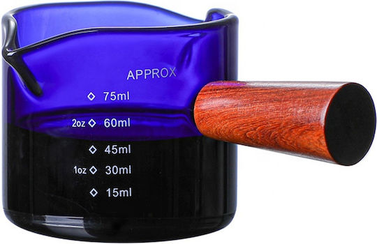 Feggrini Doser mit einer Kapazität von 75ml Feggrini Mit Holzgriff Blau FGGRMSWB