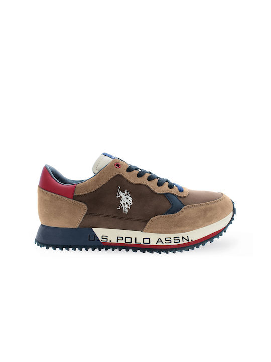 U.S. Polo Assn. CLEEF002-TAU001 Ανδρικά Sneakers Καφέ