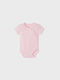 Mayoral Baby Bodysuit Underwear Set Short-Sleeved Pink