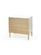 Sleepi Baby Dresser with 3 Drawers Brown 88x53.7x88.5cm