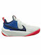 Nike Kids Sports Shoes Basketball Team Hustle D 10 Summit White / Game Royal / Bright Crimson / Midnight Navy