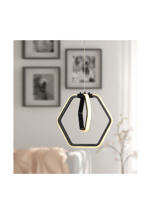 Megapap Holt Ceiling Light Black LED 22.5x16cm GP030-0063 1