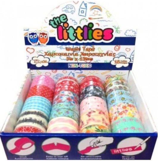 The Littlies Αυτοκόλλητη Ταινία Διακόσμησης Αυτοκόλλητη Χαρτoταινία Χειροτεχνίας 1τμχ 15μμ. x 5μ.