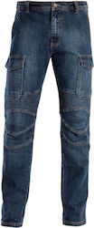 Siggi Biker Work Jeans Trousers Navy Blue