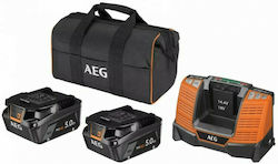 AEG Tools Σετ 2 Μπαταριών Εργαλείου 18V με Φορτιστή LL1850SHD AEG Tools Σετ 2 Μπαταριών Εργαλείου 18V με Φορτιστή LL1850SHD