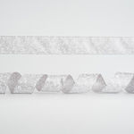 Eurolamp Weihnachtliche Farbband Stoff Silber 9...